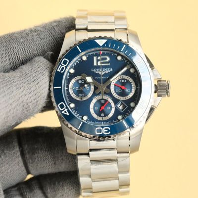 LONGINES Stainless Steel Watch Best Edition with 7750 Movement Blue Steel Watch Strap 41mm Watch
